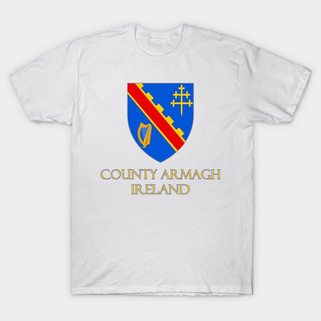 County Armagh, Ireland - Coat of Arms T-Shirt by Naves